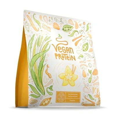 Abbildung von Veganes Proteinpulver Vanille 600g Eiweißpulver Premiumqualität Protein Made in Germany Alpha Foods