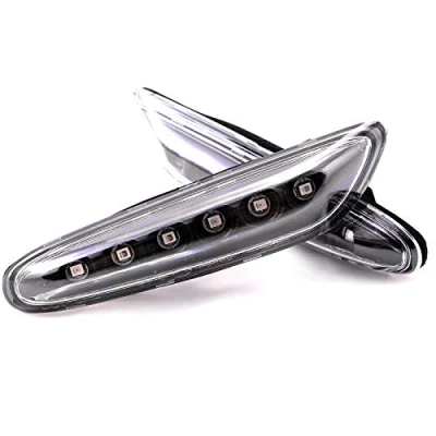 Abbildung von LIGHTDELUX LED Blinker Seitenblinker Blinkleuchte Kompatibel mit 1er E81 E82 E87 E88, 3er E46 E90 E91 E92 E93, 5er E60 E61, X3 E83, X1 E84 V
