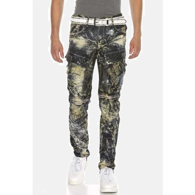 Abbildung von Cipo &amp; Baxx Bequeme Jeans, mit Edelstein Taschen in Regular Fit