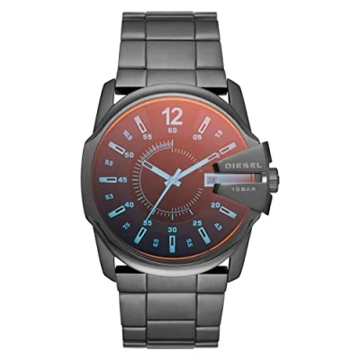 Abbildung von Diesel Herrenuhr Master Chief, Chronographenwerk, 43mm Gunmetal Edelstahlgehäuse mit Edelstahlarmband, DZ1965