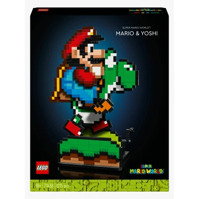 Abbildung von LEGO® Konstruktionsspielsteine Super Mario World™: &amp; Yoshi (71438), LEGO Mario, (1215 St), Made in Europe