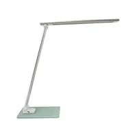 Abbildung von Unilux LED Schreibtischlampe Popy 6W Tischlampe mit Glassockel, dimmbar, USB Anschluss für Büro, Smartphone Aufladung, weiß, 35 x 30 11cm