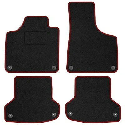 Abbildung von MOTOS Velours Standard fußmatten passend für Audi RS3 8P 2003 2013 Standard, Gewebt, Rot Auto Erleben Sie neuen Fahrkomfort mit einem Satz Ihr