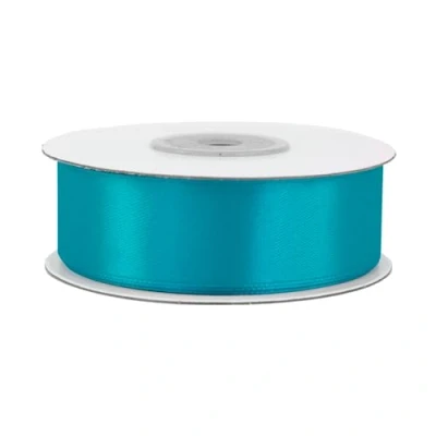 Abbildung von Creativery Satinband, Satinband 25mm x 25m Rolle Türkis