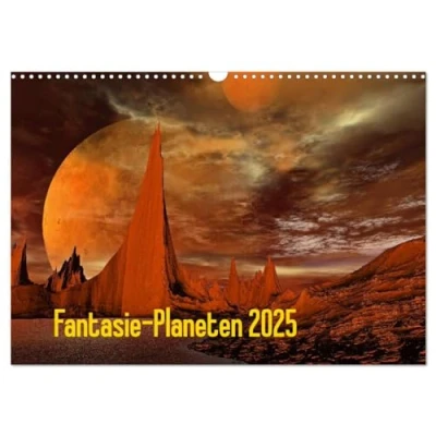 Abbildung von Fantasie Planeten (Wandkalender 2025 DIN A3 quer), CALVENDO Monatskalender