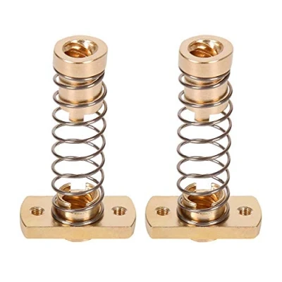 Abbildung von 2er Pack CR10 Z Achse T8 Anti Rückschlag Mutter, federbelastet, Eliminierungslücke, Messingmuttern für Upgrade Ender 3 3s Pro V2 CR 10 Tornado 3D Drucker 8 mm Acme Gewindestange