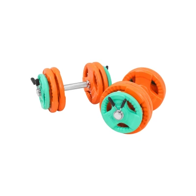 Abbildung von Kurzhantelset Federverschluss Gummi Gripper 30 kg
