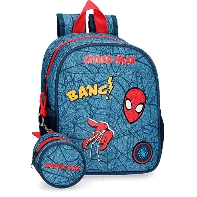 Abbildung von Marvel Spiderman Denim Rucksack, Blau, 21 x 25 10 cm, Polyester, 5,25 l