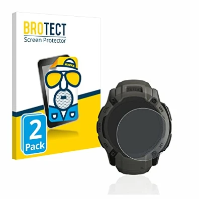 Abbildung von BROTECT Entspiegelungs Schutzfolie für Garmin Instinct 2X Solar (2 Stück) Matte Displayschutz Folie, Anti Reflex, Fingerprint