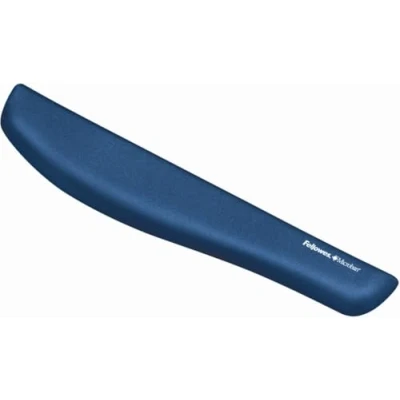 Abbildung von Fellowes ergonomisches Mauspad mit Handgelenkauflage PlushTouch™, super weiche Handballenauflage, Gel und Memoryfoam, blau