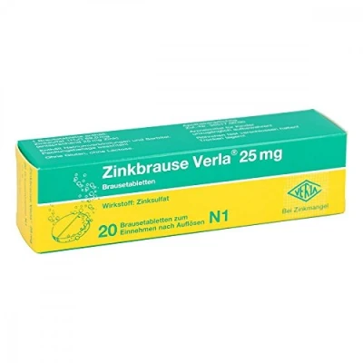 Abbildung von Zinkbrause Verla 25 mg 20 St