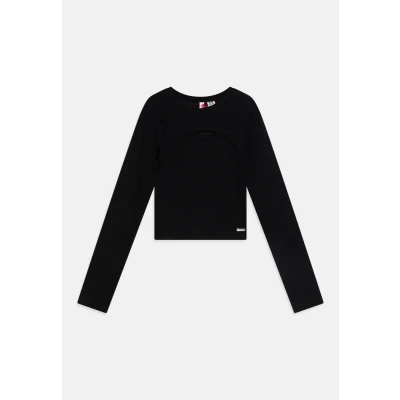 Abbildung von Vingino Basic Detail Langarmshirt für Kinder, Größe: 92, Deep black
