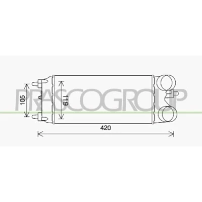 Abbildung von PRASCO FD602N001 Ladeluftkühler FORD: FIESTA 6