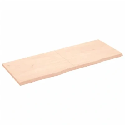 Abbildung von vidaXL Wandregal, Holzregal Regal Handgefertigt mit Baumkante, Wandboard Regalbrett Scharnierdesign, Bücherregal Hängeregal, 160x60x(2 4) cm Massivholz Eiche Unbehandelt