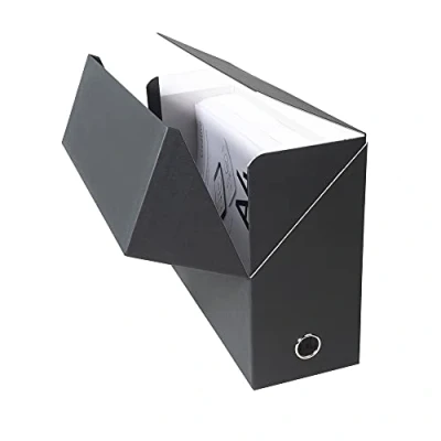 Abbildung von EXACOMPTA Transferbox, Hartkarton mit Leinenpapier, Rücken 12 cm, 25 x 33 schwarz