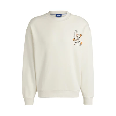 Abbildung von HUGO Nigotil Sweatshirt, Herren, Größe: Large, Open white