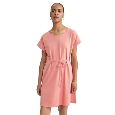 Abbildung von DeFacto Women&#039;s B0655AX Casual Dress, Coral, Large