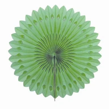 Abbildung von Creativery 1 Papierfächer 25cm (hellgrün 556) // Deko Papier Fächer Rosetten Blumen Raumdeko Papierrosetten Hängedeko