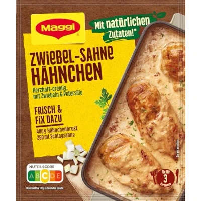 Abbildung von Maggi Fix für Zwiebel Sahne Hähnchen
