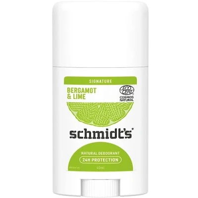 Abbildung von Schmidt&#039;s Natural Deodorant Stick Bergamot + Lime Signature Deostick für langanhaltende Frische, 1 x 40 ml
