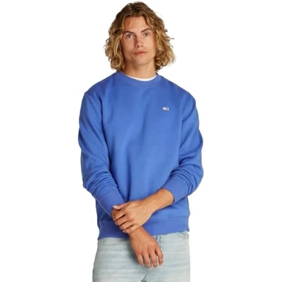 Abbildung von Tommy Jeans FLAG CREW Sweatshirt, Herren, Größe: 52, Tempo blue