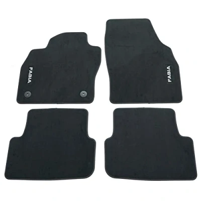 Abbildung von Skoda 6VB061404 Fußmatten Textil 4X Stoffmatten, mit Fabia Schriftzug