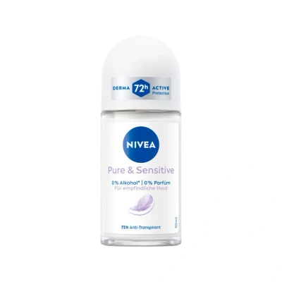 Abbildung von Nivea Sensitive &amp; Pure Anti Transpirant Roll On 50ML