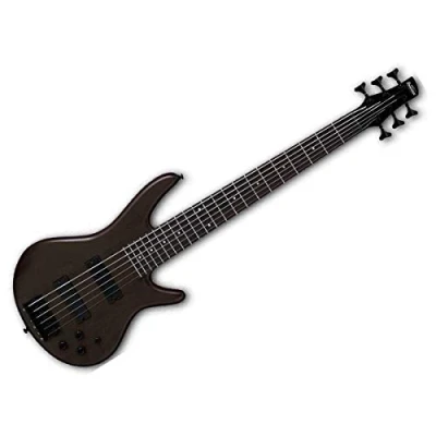 Abbildung von Ibanez GSR206B WNF GIO Series Black Hardware 6 String Electric Bass Guitar w/Bass Boost Walnut Flat