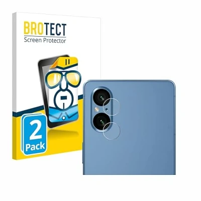 Abbildung von BROTECT (2 Stück Schutzfolie für Sony Xperia 5 V (NUR Kameraschutz) Displayschutz Folie Ultra Klar