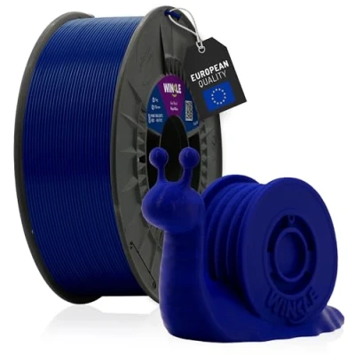 Abbildung von WINKLE PLA HD Filament, Königsblau, 3D Drucker 1,75 mm, 1 kg, blaues PLA, kompatibel mit allen Druckern, Maßgenauigkeit, Spule kg