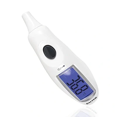 Abbildung von Salter TE 150 EU digitales fieberthermometer ohr mit Jumbo Display, berührungsloses Infrarot Thermometer, kontaktlos In Ear Messung, Nachtmodus, fkinder fieberthermometer, Fieberalarm