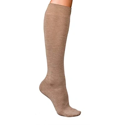 Abbildung von FALKE Damen No. 1 Finest W KH Kaschmir lang einfarbig Paar Kniestrümpfe, Braun (Nutmeg Melange 5410), 39 40