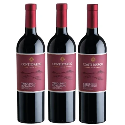 Abbildung von Conti d&#039;Arco Teroldego Rotaliano Trentino DOC Rotwein Wein trocken Italien I Visando Paket (3 x 0,75l)