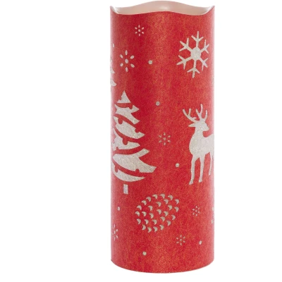 Abbildung von Myflair Möbel &amp; Accessoires LED Kerze &quot;Weihnachtsdeko&quot;, mit winterlichem Motiv