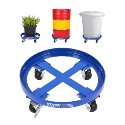 Abbildung von VEVOR Fassroller Transportroller Rollbrett Transport für 55 Gal Fass Ø615x188mm
