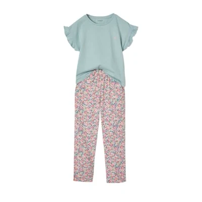 Abbildung von Vertbaudet SET Stoffhose für Kinder, Größe: 146/152, Graublau