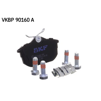 Abbildung von SKF VKBP 90160 A Bremsbelagsatz mit akustischer Verschleißwarnung MITSUBISHI: COLT 6, VOLVO: V40 Kombi