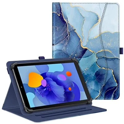 Abbildung von Fintie Tablet Universal Hülle für Blackview Tab60 WiFi 10 Zoll/Tab 70/Tab 80 10&quot;, SGIN/HotLight/DOOGEE/Fullant 10.1 Zoll, Multi Winkel 9 11 Zoll Tablet, Marmor Ozean