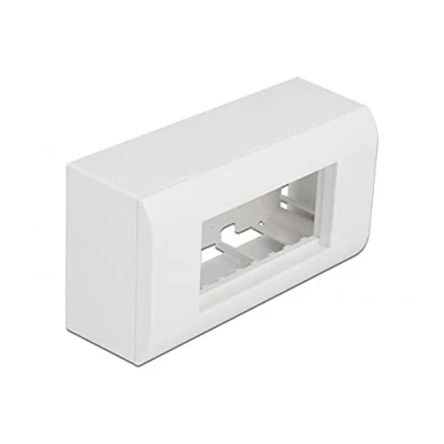 Abbildung von Delock Aufputzgehäuse für Easy 45 Module 152 x 82 mm, weiß