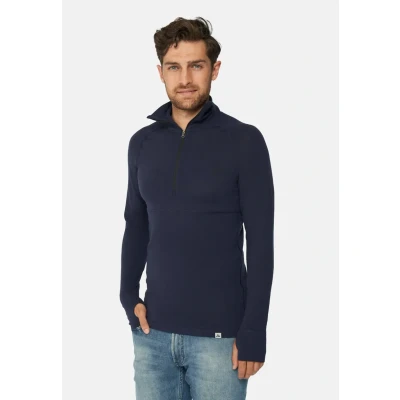 Abbildung von Danish Endurance Halfzip Strickpullover, Herren, Größe: Large, Darkblue