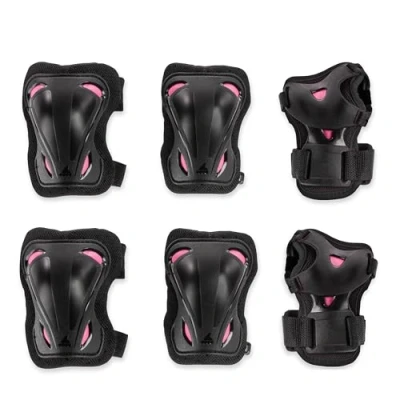 Abbildung von ROLLERBLADE Knieprotektor SKATE GEAR W 3 PACK NERO/LAMPONE