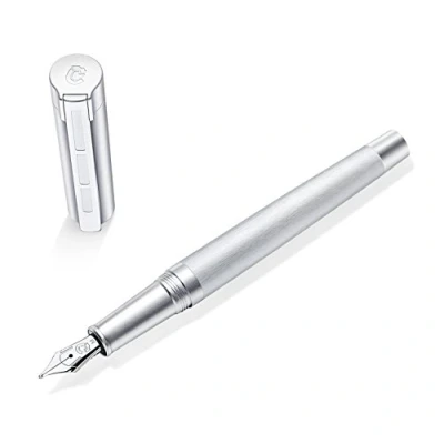 Abbildung von STAEDTLER Initium Metallum Füllhalter, Aluminium, M, Made in Germany, mit edler Geschenkverpackung, 9PMM140M