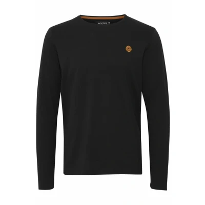 Abbildung von Indicode Jeans Idphillo Langarmshirt, Herren, Größe: Medium, Black