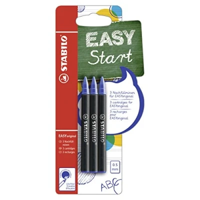 Abbildung von Tintenpatronen zum Nachfüllen STABILO EASYoriginal Refill medium 3er Pack blau (löschbar)