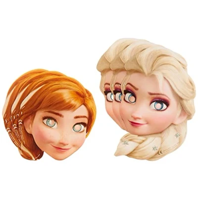 Abbildung von Frozen Masken Elsa und Anna 6 Stück