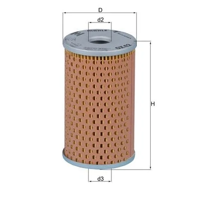 Abbildung von MAHLE ORIGINAL OX 42 Hydraulikfilter BMW: 2000 3200 Coupe, 02 Limousine, MERCEDES BENZ: Ponton, NSU: 1000 Limousine