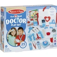 Abbildung von Melissa &amp; Doug Gute Besserung Arzt Spielset Holzspielzeug Rollenspielzeug Montessori 3+ Geschenk für Jungen oder Mädchen
