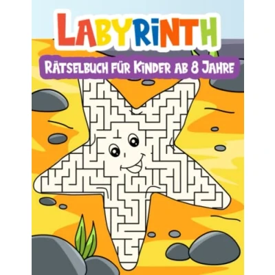 Abbildung von Labyrinth Rätselbuch für Kinder ab 8 Jahre: 90 lustige Labyrinthe mit Lösungen