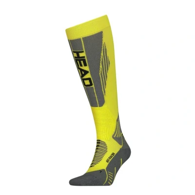 Abbildung von Head Unisex Racer Knee high Ski 1 Pack KNEEHIGH SOCKS, Neon Yellow, 35 EU