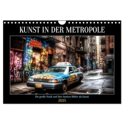 Abbildung von Kunst in der Metropole (Wandkalender 2025 DIN A4 quer), CALVENDO Monatskalender